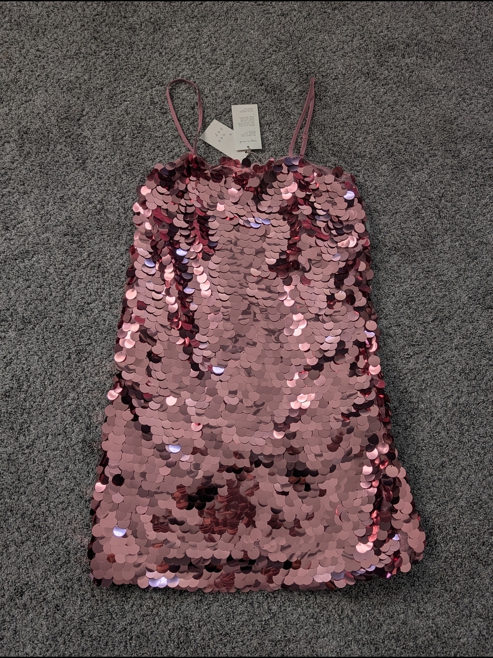 Pink Sequin Embellished Top XS